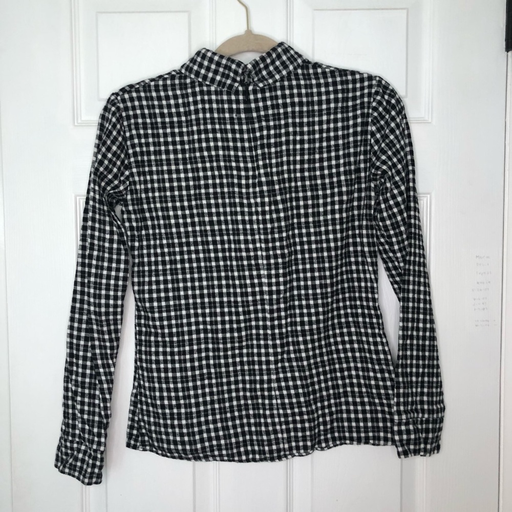 Reformation Upcycled Flannel Shirt Gingham Collar - Picture 8 of 9